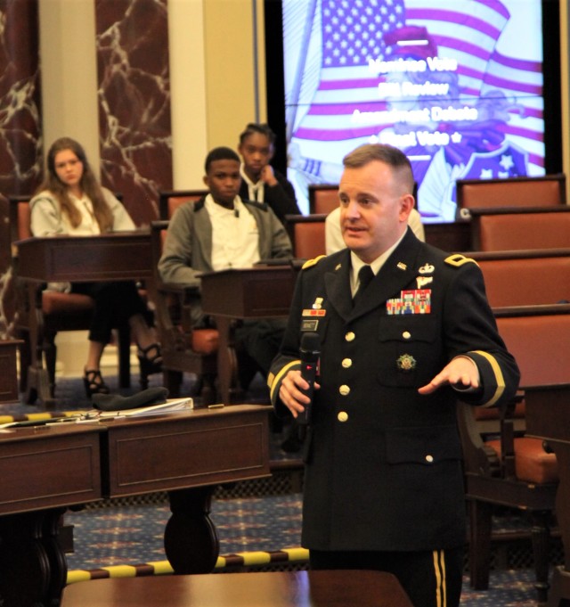 Brig. Gen. Robert W. Bennett address YLF teens