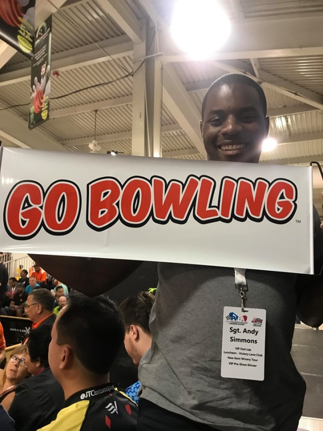 Soldier wins NASCAR and Professional Bowling trip through MWR promotion