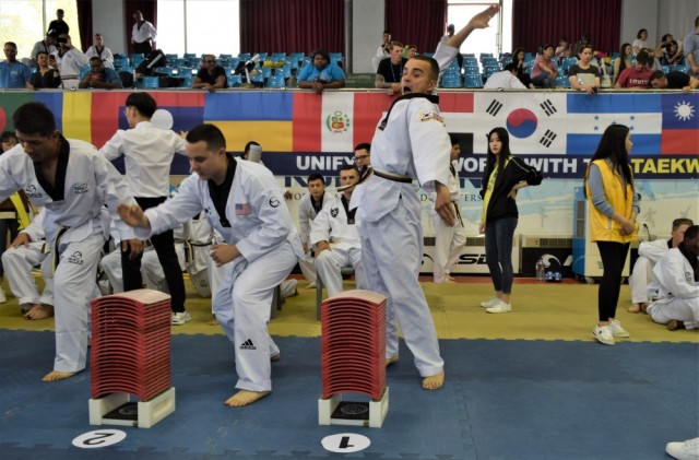 Soldiers kick it with fellow Taekwondo-ins at annual festival in Seoul