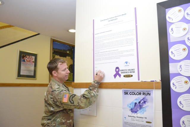 USAG Italy marks start of Domestic Violence Awareness Month