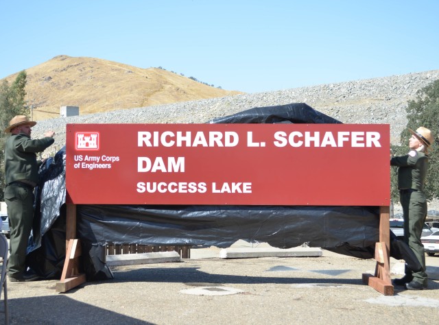 Richard L. Schafer Dam christened in renaming ceremony
