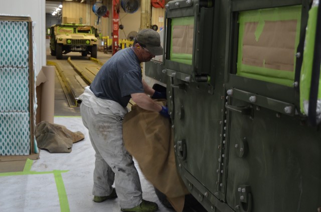 Robotic Paint Booth at Red River Army Depot