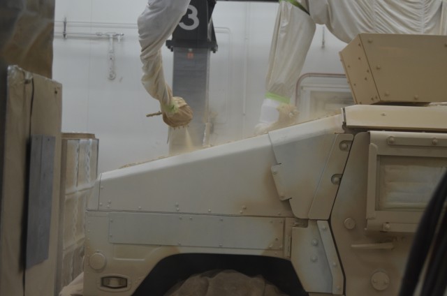 Robotic Paint Booth at Red River Army Depot