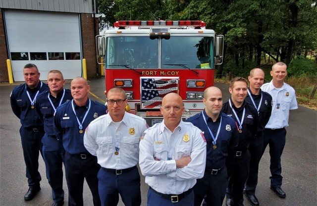 Fort McCoy firefighters receive humanitarian awards for 2018 flood response in local communities