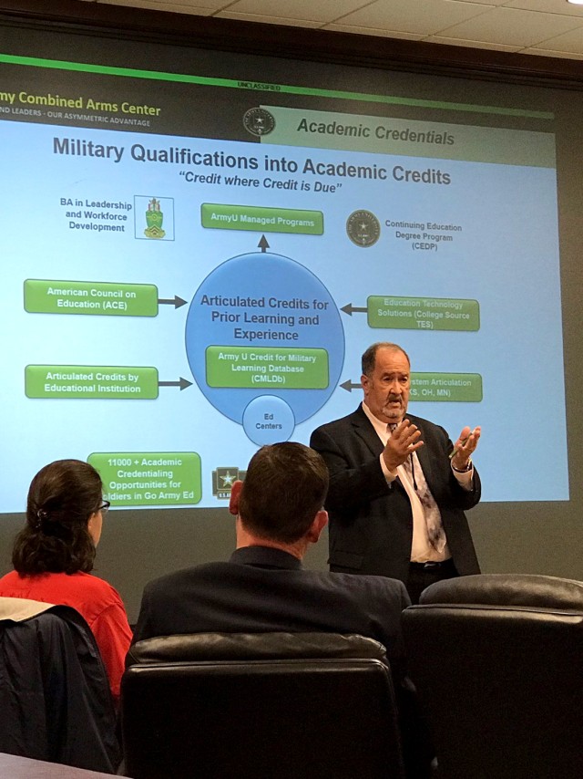 Education event at Fort Leavenworth