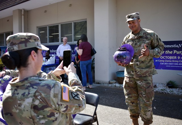 USAG Japan ACS raises domestic violence awareness with 'Purple Pumpkin' event