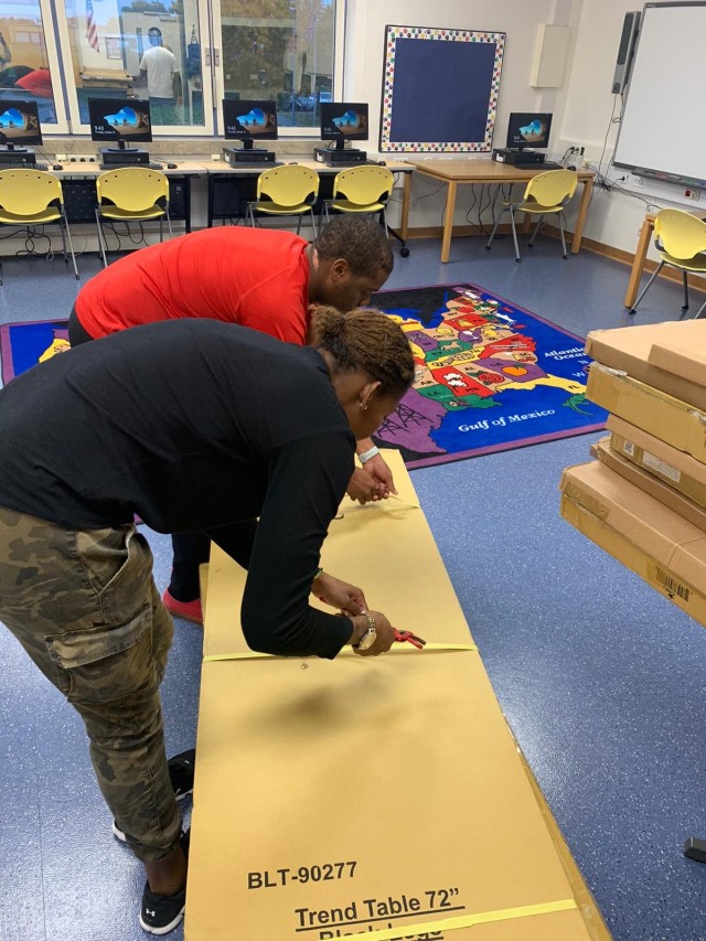 B.O.S.S. builds internet caf&eacute; for USAG Ansbach Elementary School