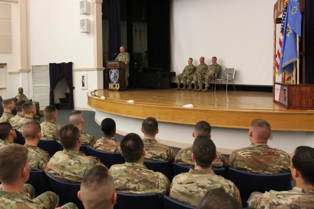 CSM Krog, 780 MI BDE NCO Induction Ceremony