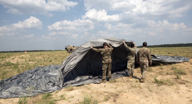 New parachute system tested at Ft. Bragg for faster low altitude airdrops