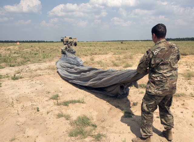 New parachute system tested at Ft. Bragg for faster low altitude airdrops
