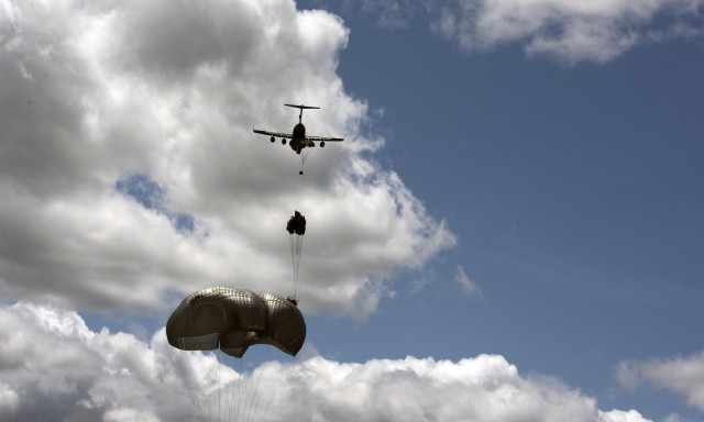 New parachute system tested at Ft. Bragg for faster low altitude airdrops