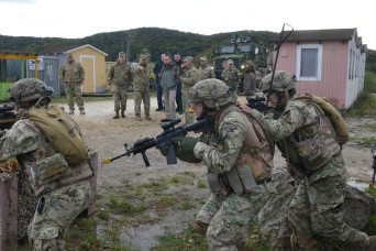 The 12th Georgian Infantry Battalion led by Lt. Col. Giga Dzhincharadze took part in training at the Joint Multinational Readiness Center in Hohenfels, Germany during the Georgian Mission Rehearsal Exercise. The exercise consists of two weeks of trai...