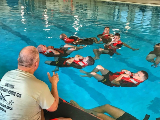 Pennsylvania Soldiers train for water survival