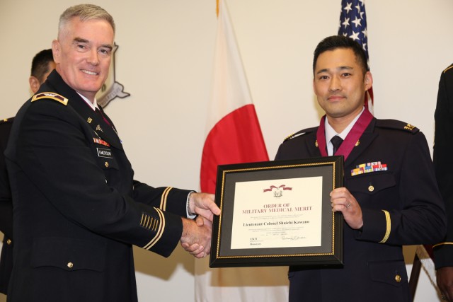 JGSDF medical liaison officer inducted into Order of Military Medical Merit