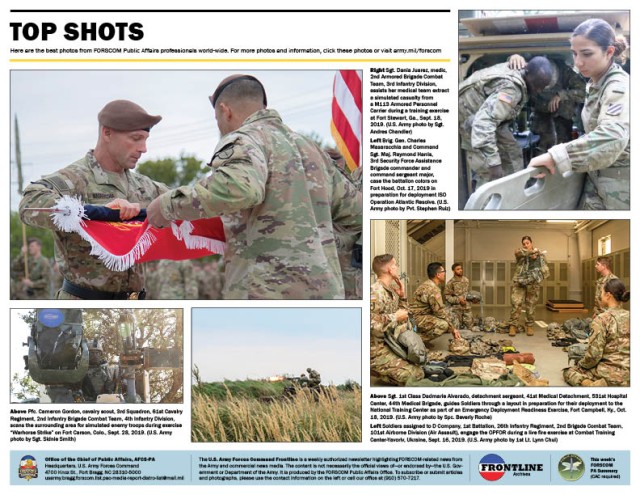 FORSCOM FRONTLINE, Volume IX, Issue 39: