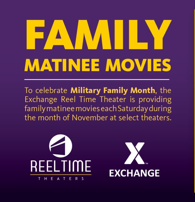 Exchange celebrating Military Family Month with movies, shopping sprees and family meal deals 