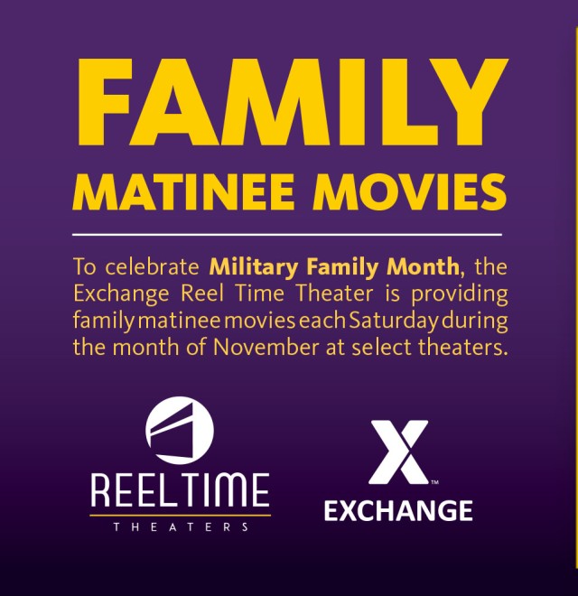 Exchange celebrating Military Family Month with movies, shopping sprees and family meal deals
