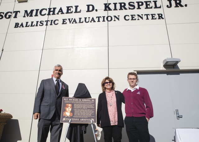 Picatinny Arsenal dedicates ballistic evaluation center to fallen local Soldier