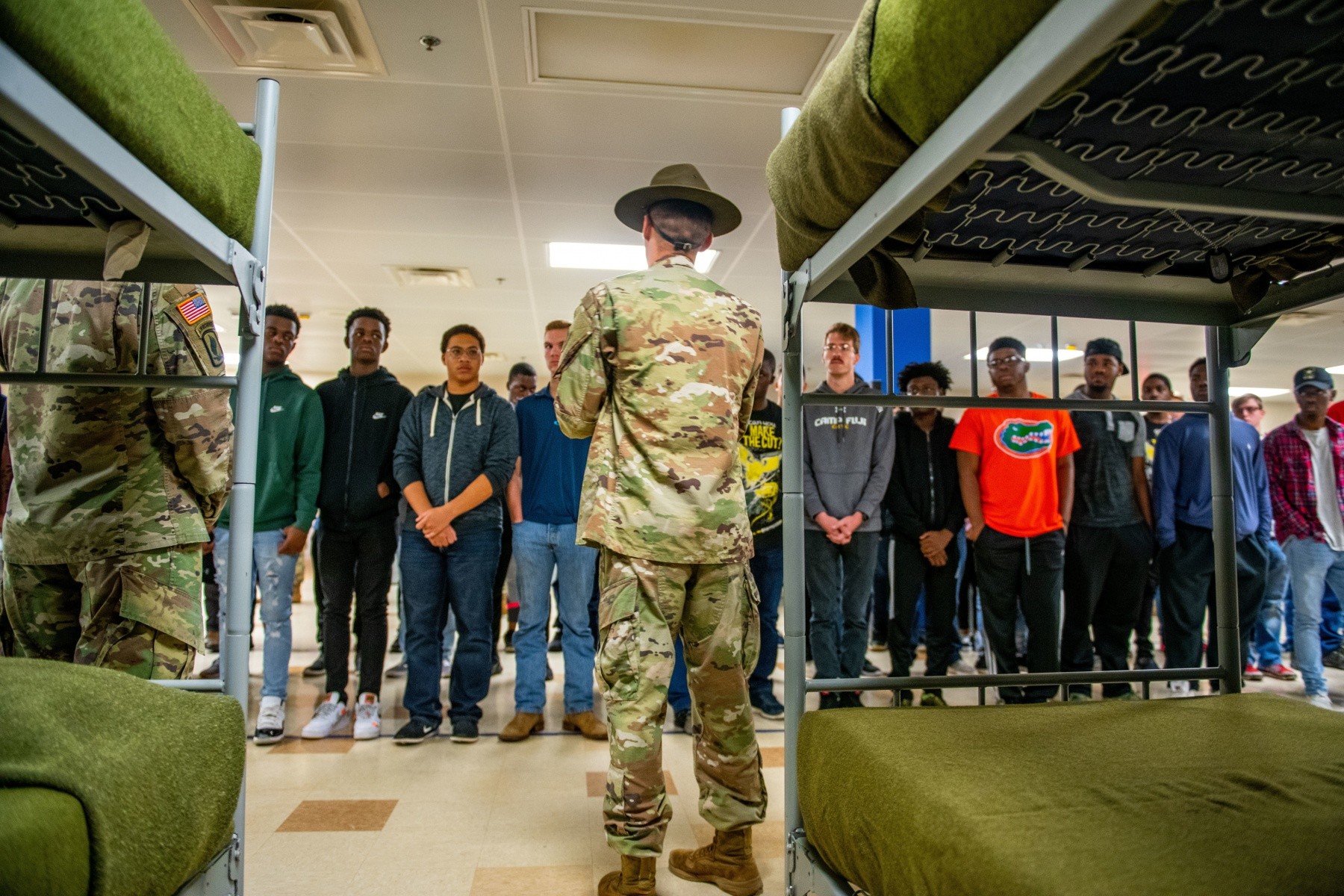 Future Soldiers get close look at basic training during visit to Fort