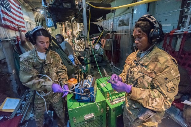 U.S. Transportation Command coordinates theater patient movement, the most critical part of the aeromedical evacuation process