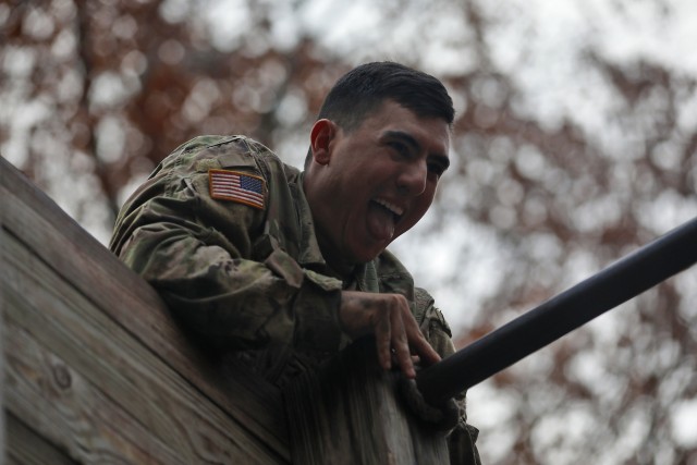 Mountain Sappers climb and weave at confidence course