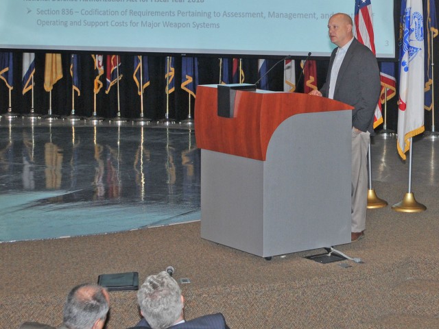 Loftus talks about Army specify cost analysis