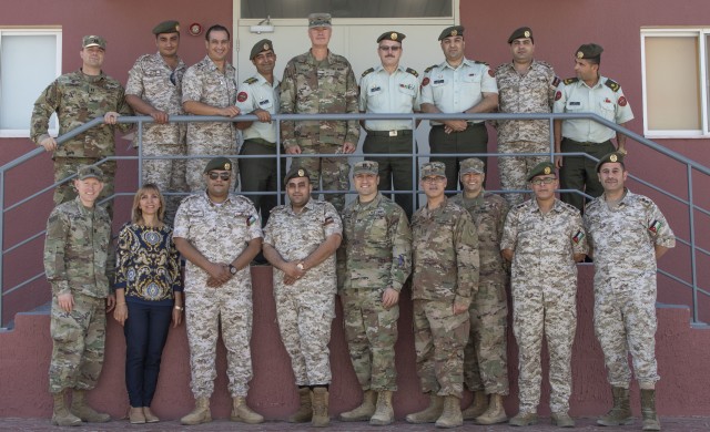 Task Force Spartan attorneys exchange best practices with Jordanian military judges