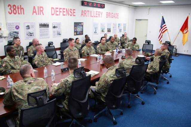 FCoE command team engages the 38th ADA Brigade
