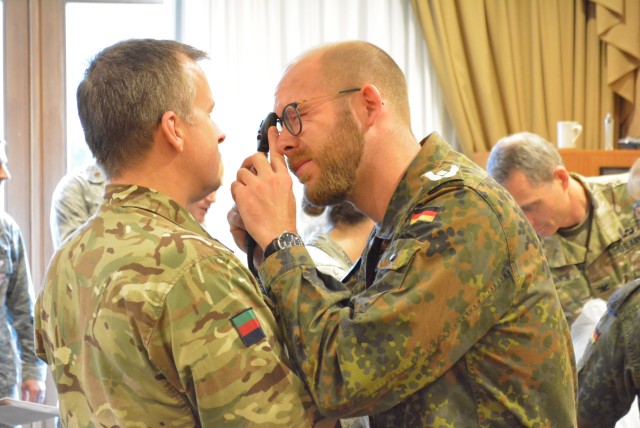 Multinational attendees practice exam techniques