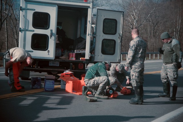 NY National Guard responds to major flooding, wind damage