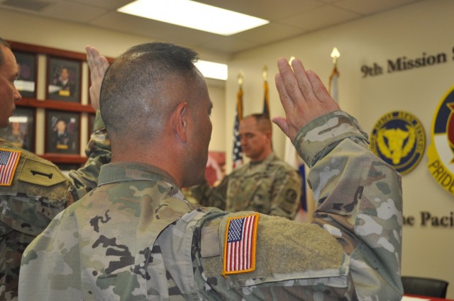 Commanding General Administers Oath to Inspectors General