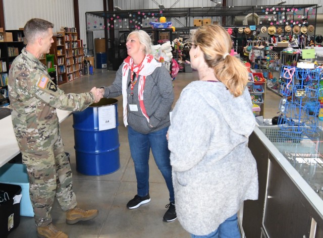Fort Knox leaders visit Red Cross to learn about Christmas assistance programs for select Soldiers