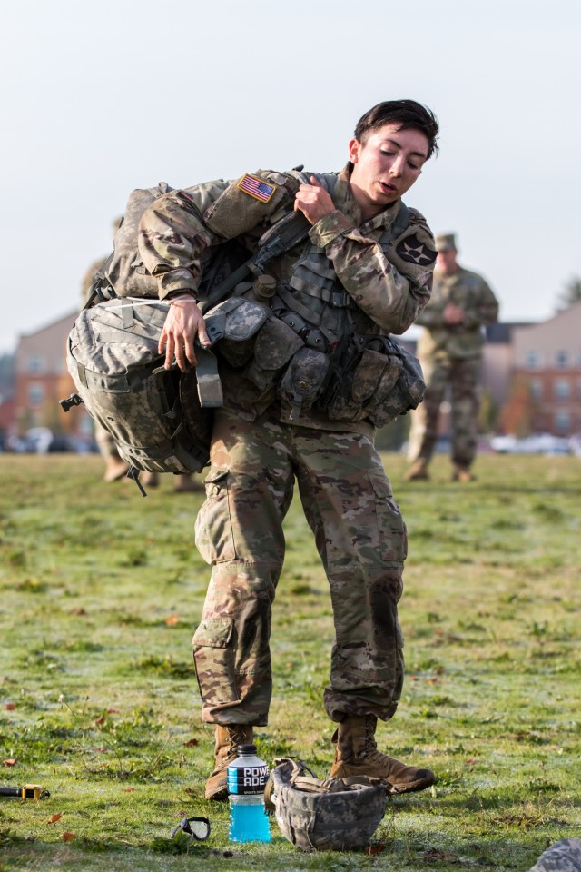 2nd Lt. Chavez Earns 'True Blue' EIB