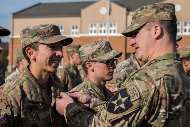 2nd Lt. Chavez Earns 'True Blue' EIB