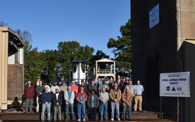 RTC Test Team for Orion Launch Abort System Jettison Motor