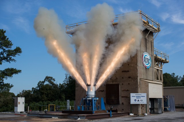 Orion Launch Abort System Jettison Motor Firing