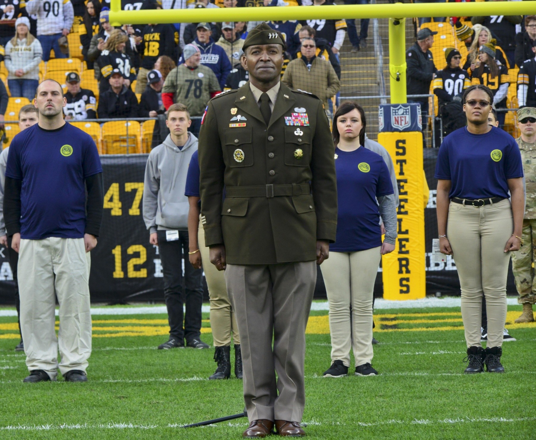 Pittsburgh Steelers NFL Honor US Navy Veterans All Gave Some Some