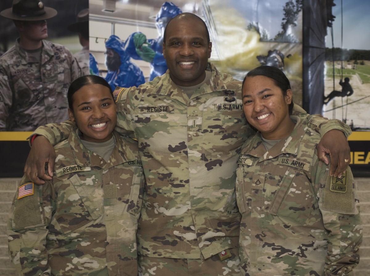 Soldier's daughters graduate basic training together at FLW | Article ...