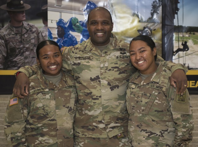 Soldier's daughters graduate basic training together at FLW