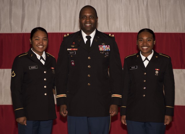 Soldier's daughters graduate basic training together at FLW