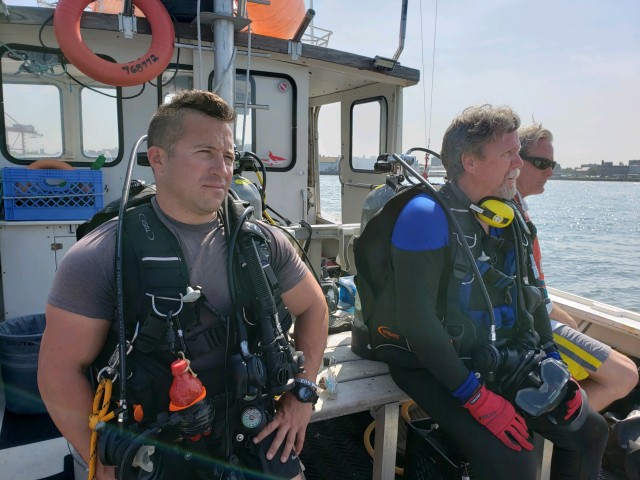 Divers Investigating