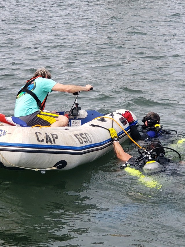 Divers Investigating