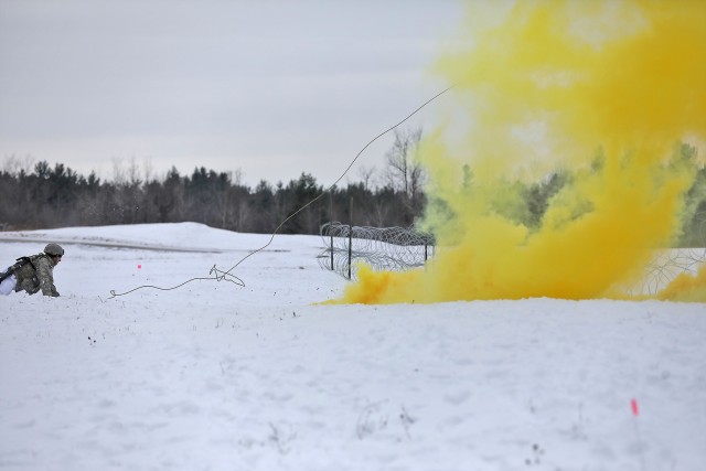 Platoon live fire certification in the snow