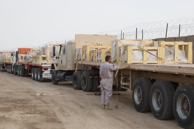 Iraqi troops take charge of logistics