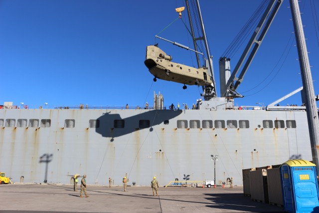 599th Trans. Bde facilitates unit equipment offload from JRTC