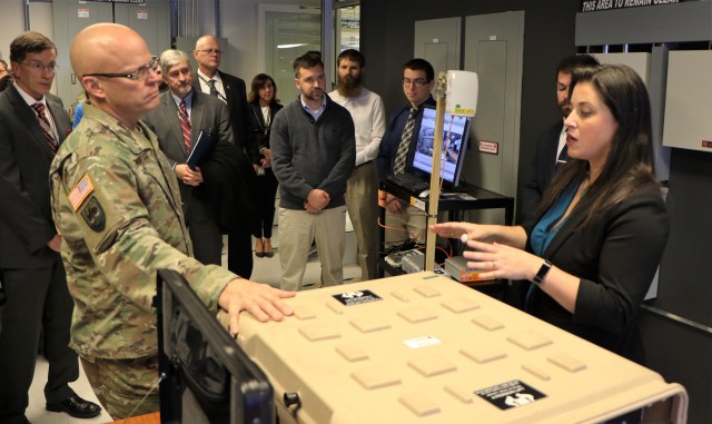 C5ISR Center hosts CCDC commander for town hall, lab tours