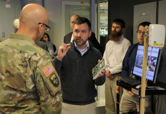 C5ISR Center hosts CCDC commander for town hall, lab tours