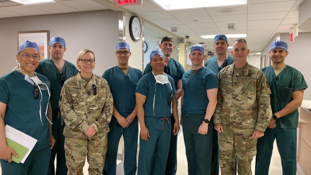 Tri-service surgeons meet the hosptial Command team