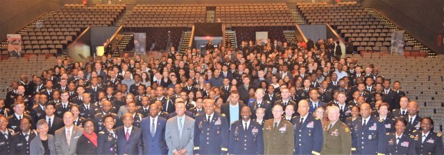 The Cadets forum up with senior leaders for group picture