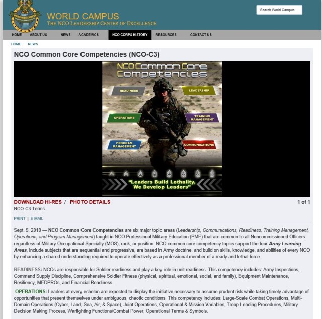 The NCOLCOE Launches World Campus